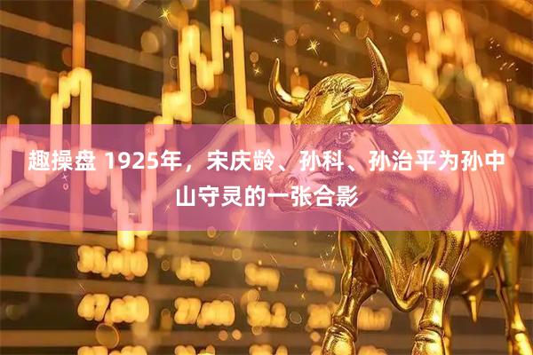 趣操盘 1925年，宋庆龄、孙科、孙治平为孙中山守灵的一张合影